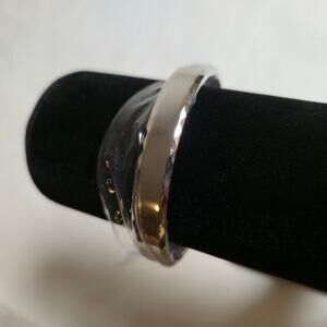 Inori Unisex Stainless Steel Cuff Bracelet Durable Water Resistant Adjustable